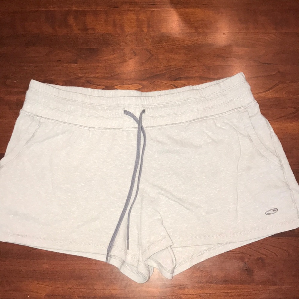 large grey Champion shorts
